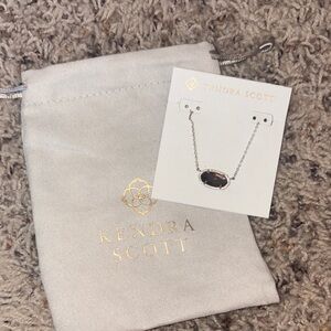 Kendra Scott Silver Necklace Lilac Abalone